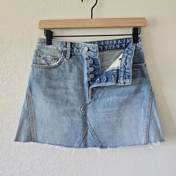 NWT Grlfrnd 'The Eva' Denim Skirt - Picture 3 of 5